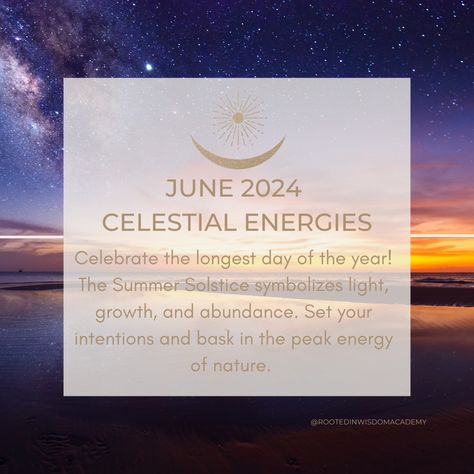 🌟✨ June 2024 Celestial Energies: Embrace Transformation and Growth! ✨🌟 (P.S. Check out our FREE mini course on how you can navigate Pluto in Retrograde - https://rooted-in-wisdom-academy.mykajabi.com/offers/sQhWjeDw) June 2024 is packed with powerful astrological events that inspire personal and collective transformation. From the illuminating Summer Solstice to the grounding Full Strawberry Moon in Capricorn, this month offers numerous opportunities to set intentions and reflect on your jou... Full Moon In Capricorn 2024, June Magick, Full Strawberry Moon, Full Moon In Capricorn, Moon In Capricorn, Thank You Happy Birthday, Strawberry Moon, Moon Rituals, Happy June