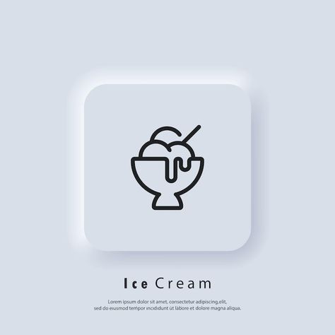 Sundae Vanilla, Ice Cream Icon, Chocolate Vector, Frozen Yogurt Ice Cream, Ice Logo, Coffee Shop Logo Design, Ice Cream Logo, Ice Cream Business, Cafe Logo Design