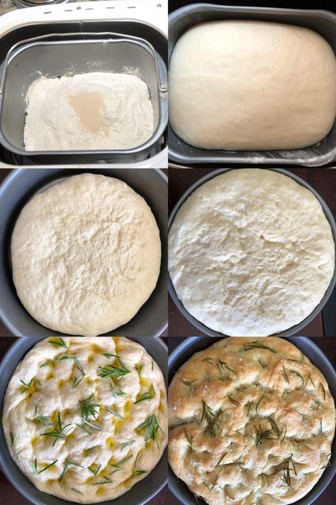 Bread Maker Focaccia Bread, Bread In Bread Maker, Bread Machine Focaccia, Focaccia Bread Machine Recipe, Make Focaccia, Foccacia Recipe, Avocado Muffins, Gluten Free Bread Machine, Easy Bread Machine Recipes