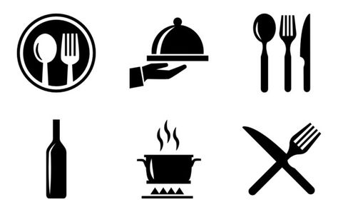 Restaurant Cutlery, Food Symbol, Food Court Design, Cafe Icon, Airport Food, Cooking Icon, Starting A Restaurant, Icon Inspiration, Restaurant Icon