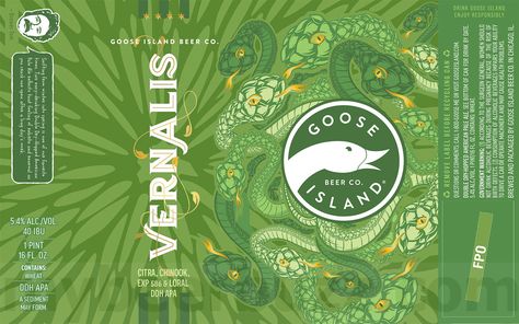 Goose Island Beer, Beer Label Illustration, Remove Labels, Beer Brands, Bud Light, Brewing Company, Pale Ale, Beer Label, New Flavour