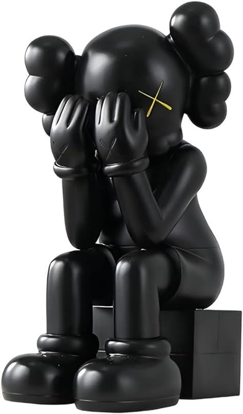 KAWS Figure Art Statue Toys, Action Figure Collectibles (Black) Kaws Statue, Kaws Toys, Statue Of Liberty Tattoo, Kaws Wallpaper, Kids Throw Pillows, Art Statue, Figure Art, Traditional Ink, Phone Wallpaper For Men