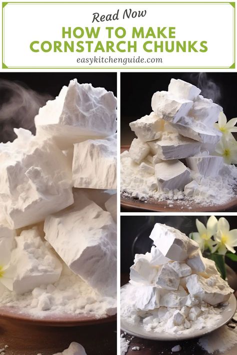 How To Make Corn Starch At Home, Cornstarch Chunks Eating, Corn Starch And Conditioner, Cornstarch Eating, Cornstarch Chunks, Diy Cornstarch, How To Make Cornstarch, Waterslide Party, Brick Recipe