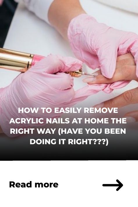 Hands receiving a professional manicure with text overlay about removing acrylic nails correctly. Remove Acrylic Nails At Home, Remove Acrylics, Remove Acrylic Nails, Acrylic Nails At Home, Nail Art Salon, Community Boards, Business Trends, Salon Business, Nail Strengthener