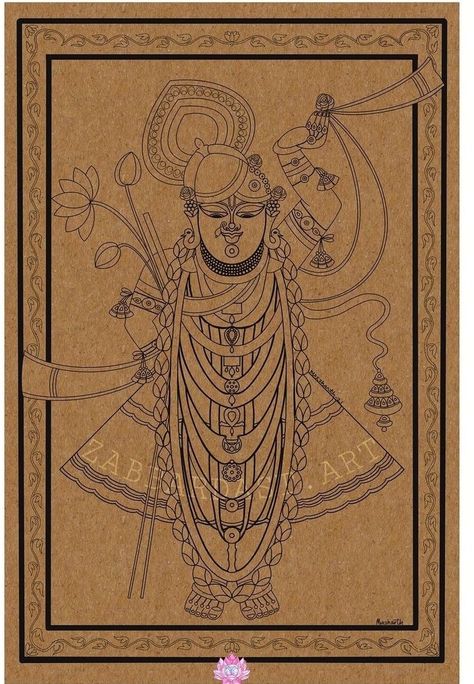 Pichwai Pencil Drawing, Sreenath Ji Painting, Shree Nathji Drawing Sketch, Shrinathji Pencil Sketch, Shrinathji Drawing Sketch, Srinathji Drawing, Shri Nath Ji Painting, Shreenath Ji Painting, Shrinathji Sketch