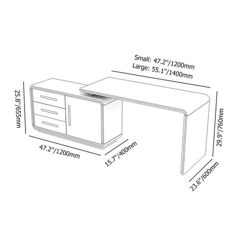 1200mm L-Shaped Desk Corner Rotating White Office Desk with 3 Drawers & Doors Office Desk Corner, White L Shaped Desk, White Office Desk, Corner Writing Desk, Desk Corner, Makeup Vanities, Modern Home Office Furniture, White Desk Office, L Shape Desk