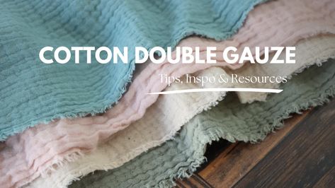 Cotton Double Gauze | Latest Fabric Release | Surge Fabric Shop Waffle Quilt, Rayon Crinkle, Velvet Sweatshirt, Garment Fabric, Double Gauze Fabric, Swaddle Blankets, Baby Swaddle Blankets, Knit Alpaca, Pom Pom Trim