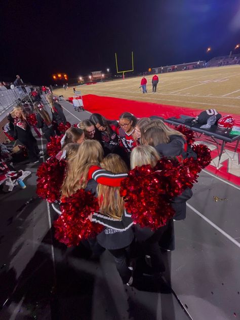 Friday Night Lights Cheer, Senior Night Cheer, Cheer Senior Night, Football Friday Night, Football Friday, Cheer Aesthetic, High School Aesthetic, Cheer Season, Hs Football