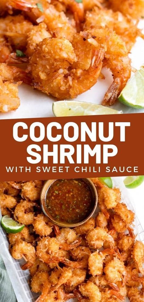 Shrimp With Sweet Chili Sauce, Easy Coconut Shrimp, Seafood Enchiladas Recipe, Quick Appetizer Recipes, Sweet Chili Dipping Sauce, Fried Shrimp Recipes, Coconut Shrimp Recipes, Quick Appetizer, Delicious Seafood Recipes