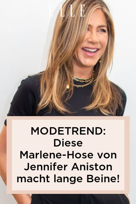 Wir hätten echt nicht erwartet, dass eine Marlene-Hose SOOO lange Beine machen kann. Doch Jennifer Aniston beweist mit diesem Modetrend das Gegenteil! #fashion #modetrend #jenniferaniston #marlene #hose Maybelline Concealer, Marlene Hose, Elle Fashion, Jennifer Aniston, Design Trends, Fashion Week, Models, Fashion Tips, Pins