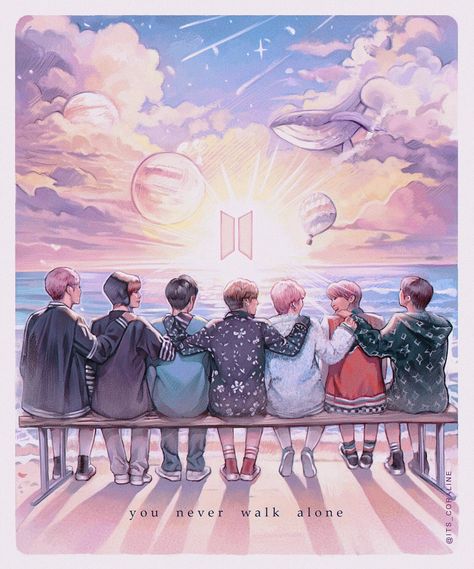 Bts Art Wallpaper, Bts Fanart Cute, Bts Fan Art, Bts Purple, Face Art Drawing, Soulful Art, Bts Shirt, Cute Blue Wallpaper, Cute Mobile Wallpapers