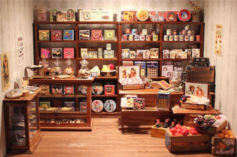 https://flic.kr/p/p1YhKz | image | 1:12 miniature English grocer's shop Miniature General Store, Dollhouse Bakery, Dolls House Shop, Miniature Bakery, Mini Doll House, House Shop, Dolls House Interiors, Toy House, Dollhouse Food