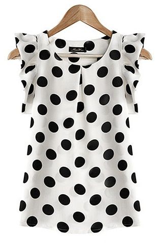 15 Latest Trend in Chiffon Tops for Girls in Fashion Casual Chiffon Blouse, Chiffon Shorts, Scoop Neck Blouses, Cooler Look, Polka Dot Blouse, Chiffon Shirt, Chiffon Blouse, Polka Dot Top, White Polka Dot