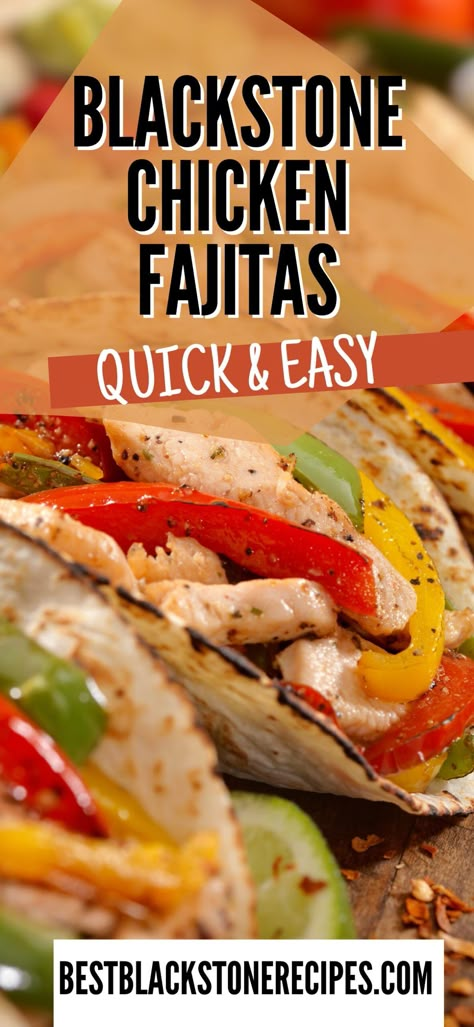 Best Blackstone Chicken Fajitas | Best Blackstone Recipes Chicken Fajita On Blackstone, Chicken Fajitas On The Blackstone, Fajitas On The Blackstone, Chicken Fajitas Blackstone Griddle, Blackstone Fajitas Chicken, Blackstone Chicken Fajitas, Chicken Breast Blackstone Recipes, Fajitas On Blackstone Griddle, Chicken On The Blackstone Griddle