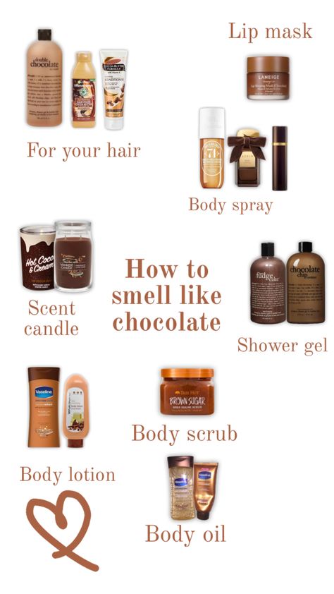 How to smell like chocolate 🍫 #cocoa #cocoaesthetic #chocolate #howtosmelllike #chocolateproducts#products #wishlist #photooftheday #aesthetic Chocolate Girls, Beauty Vibes, Fragrances Perfume Woman, Basic Skin Care Routine, Shower Skin Care, Body Smells, Perfect Skin Care Routine, Body Care Products, Pretty Skin Care