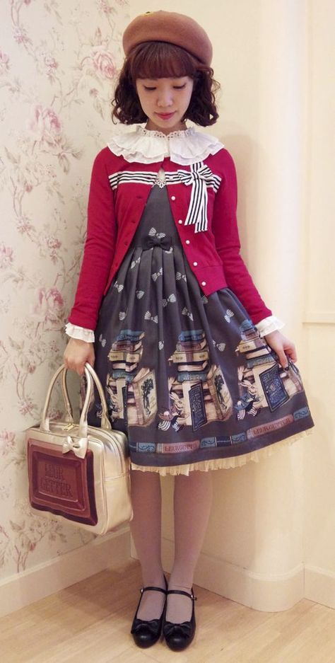 Otome Kei Outfits, Otome Kei Fashion, Otome Fashion, Otome Kei, Harajuku Street Fashion, Dolly Kei, Harajuku Street, Harajuku Fashion Street, Kei Fashion