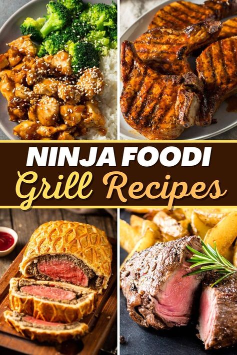 These Ninja Foodi Grill recipes couldn't be better! From steak to chicken to pork chops and veggies, you can make plenty of amazing meals with your Ninja Foodi Grill. Ninja 7 In 1 Recipes, Ninja Smart Xl Grill Recipes, Foodi Grill Ninja Recipes, Ninja Foodie Grill Xl Recipes, Ninja Foodi Indoor Grill Recipes, Ninja Sizzle Grill Recipes, Ninja Grill Chicken Recipes, Ninja Foodie Smart Xl Grill Recipes, Ninja Foodi Possiblecooker Pro Recipes