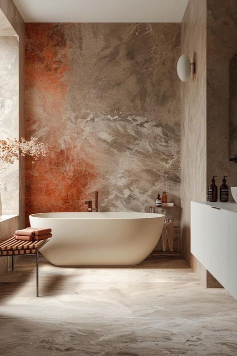 Earthy Elegance: My Top Earth Tone Bathroom Ideas Bathroom Design Earth Tones, Natural Bathroom Design Earth Tones, Earth Tone Bathroom Ideas, Earth Tone Bathroom, Natural Bathroom Design, Earthy Bathroom, Dorm Room Wall Art, Earthy Elegance, Natural Bathroom