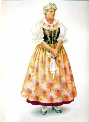 Polish Clothing, Polish Folk Art, Polish Folk, Folk Dress, Folk Clothing, Old Advertisements, National Dress, Folk Dresses, Folk Costume