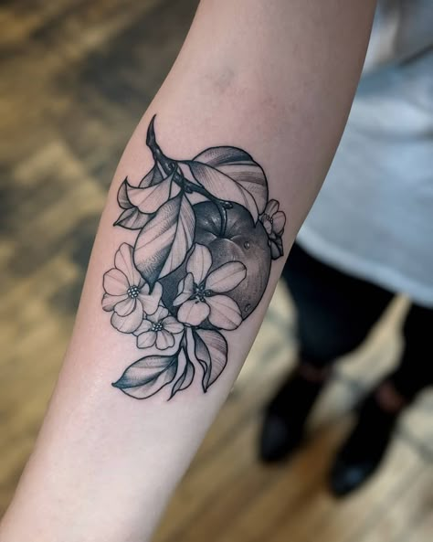 Apple Tattoo Design, Manzanita Tattoo, Apple Flowers Tattoo, Apple Flower Tattoo, Apple Seed Tattoo, Apple Branch Tattoo, Apple Tattoo Black And White, Apple Tree Flower Tattoo, Apple Tattoos