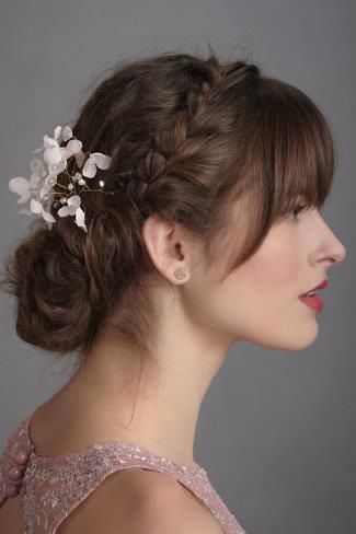 Debs Makeup, Updo Bangs, Groom Hair, Blond Rose, Bangs Updo, Wedding Hair Bangs, Pretty Braids, Prom Outfit, Full Bangs