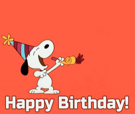 Happy Birthday Gif Animation Funny, Birthday Gif Funny, Happy Birthday Wishes Gif, Happy Birthday Snoopy Images, Happy Birthday Brother Funny, Birthday Card Gif, Birthday Animation, Snoopy Gifs, Funny Happy Birthday Gif