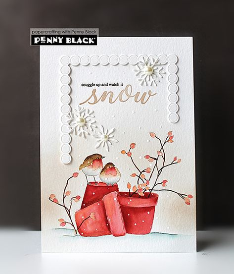 NEW Release – Winter 2024 — Shop Today! Penny Black Cards, Penny Black Stamps, Black Cards, Tree Shop, Beautiful Handmade Cards, Winter Magic, Penny Black, New Release, Easter Cards