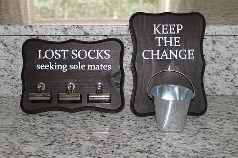 Bathroom Signs Diy, Laundry Room Wall Art, Laundry Room Storage Shelves, Laundry Room Wall, Small Laundry Room Organization, Room Storage Diy, Sock Organization, Basement Laundry, Lost Socks