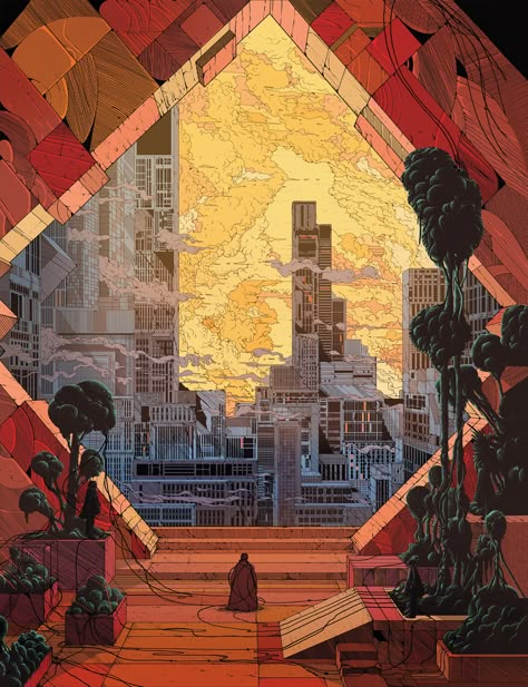 The Current Entertainments: Lemoin's Assaut Sur L'Univers | Kilian Eng | From WIRED.com Kilian Eng, Concept Art Landscape, Moebius Art, Posca Art, Architecture Design Concept, Science Fiction Art, Cyberpunk Art, Art And Illustration, 판타지 아트