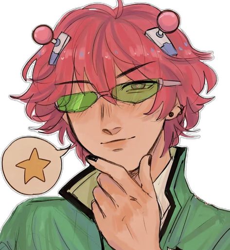 Kusuo Saiki Icon, Saiki Art, Saiki Icon, Pink Hair Guy, Kusuo Saiki, Coffee Jelly, Saiki K, Saiki Kusuo, Pretty Photos