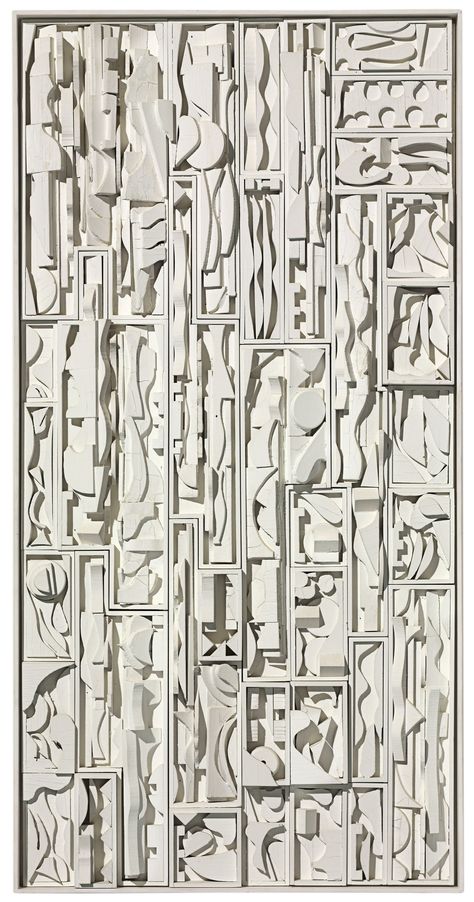 Coatroom Ideas, 1970s Paintings, Louise Nevelson, Interior Design Decor, Concrete Sculpture, Sculptures Céramiques, Concrete Art, Relief Sculpture, Assemblage Art