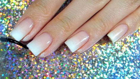 How To Do French Nails At Home, Ombre Nails How To Do, How To Do Ombre Nails At Home, Ombre Nails At Home, Diy Ombre Nails, French Ombre Nails, Ombre Nail Diy, Fade Nails, French Fade Nails