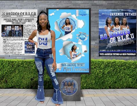 Stock Image + picsart Freshman Campaign Posters, Freshman Maid Poster Ideas, Homecoming Campaign Flyers, Prom Queen Flyer Ideas, Freshmen Posters High Schools, Dillard University, Student Council Campaign Posters, Student Council Campaign, Campaign Posters