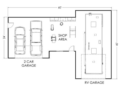 True Built Home Is An On-Your-Lot Residential Home Builder In The Pacific Northwest. Contact Us To Build A Customizable Garage On Your Land. Large Garage Plans, Mechanics Workshop, Garage Shop Plans, Garage Workshop Layout, Plan Garage, Workshop Layout, Rv Garage, Garage Floor Plans, Building Plans House