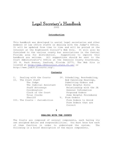 Legal Secretary’s Handbook                               2002                             Introduction   This handbook was... Legal Secretary Organization, Paralegal Organization, Paralegal Studies, Law School Quotes, Legal Secretary, Women Business Suits, Law School Prep, Legal Assistant, Legal Research