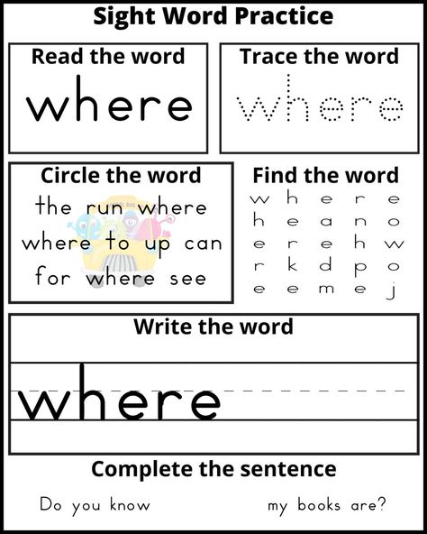 Handwriting Learning, Homework Template, Pre K Sight Words, Words Worksheet, Pre K Worksheets, Preschool Sight Words, Sight Words Printables, Spelling Worksheets, Sight Words List