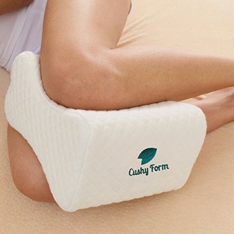 Sciatic Nerve Pain Relief Knee Pillow - Best for Pregnancy, Leg, Knee, Back & Spine Alignment - Memory Foam Wedge Leg Pillow with Washable Cover - Cushy Form Nerve Relief, Sciatic Nerve Relief, Sciatic Nerve Pain Relief, Spine Alignment, Knee Pillow, Leg Pillow, Sciatica Pain Relief, Sciatica Relief, Back Pain Remedies