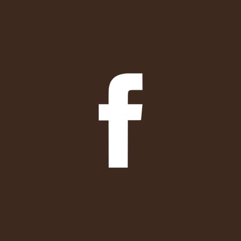 Facebook Brown Logo, Facebook Icons Aesthetic, Coffee App Icon Aesthetic, Brown Facebook Icon, Apps Icons Aesthetic, Facebook Icon Aesthetic, Brown Icons Aesthetic, Aesthetic Logos, Widget Covers