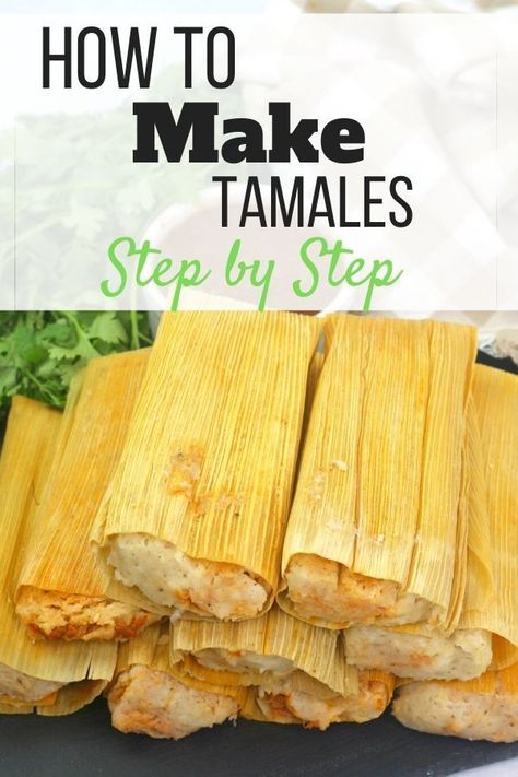 How to make tamales step by step How To Wrap Tamales In Husks, Making Tamales Step By Step, Home Made Tamales Recipes, Tomallies Recipe Homemade Tamales, Maseca Tamales Recipes, How To Make Tamales Step By Step, Make Tamales Step By Step, Tamales Authentic Mexican, Wonton Pizza