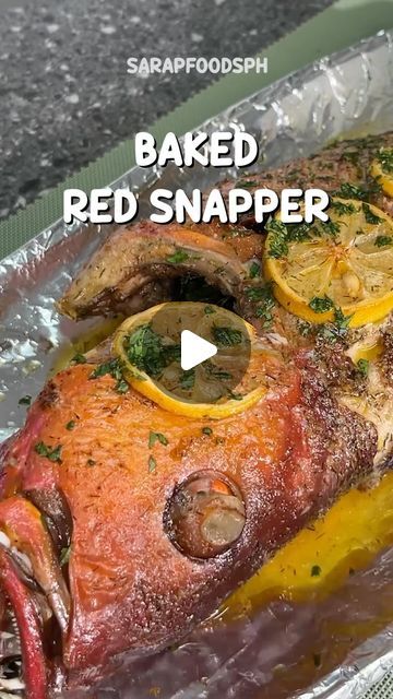 Bake Snapper Fish Recipes, Caribbean Red Snapper, Bake Red Snapper Fish Recipes, Steamed Red Snapper Recipes, Whole Snapper Fish Recipes Baked, How To Cook Red Snapper, Stuffed Red Snapper Recipes, Baked Snapper Recipes, Whole Red Snapper Recipes Baked