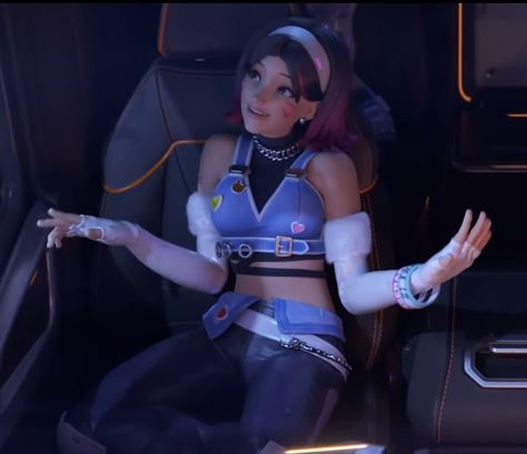 D.va vibing in the car, from the ‘Perfect Night’ LE SSERAFIM mv. 💜 D.va Pfp, D.va Icons, Fortnite Pictures, Xeno Series, D.va Overwatch, Overwatch Wallpapers, Overwatch Memes, Overwatch 2, Alien Stage