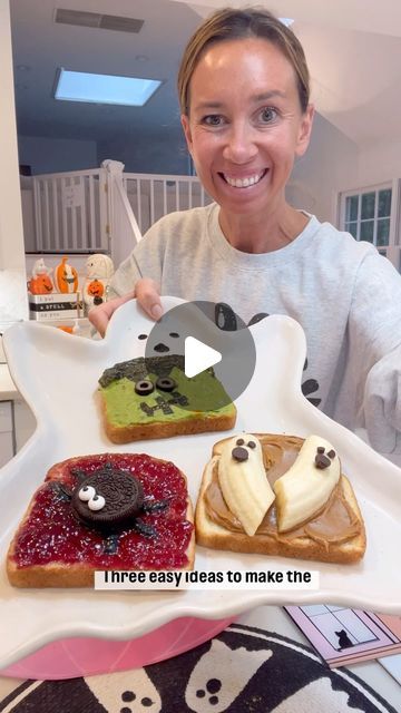 Shannon Doherty on Instagram: "3 SPOOKY TOAST IDEAS!! 👻🕷️ SAVE these easy and cute ideas to make Halloween Breakfast and Lunch extra fun and spooky this year!!! 🎃👻Love making these for my family!!how cute is the Frankenstein toast??

LIKE + COMMENT - “toast” - for the full recipe to these three adorable toasts! 

FOLLOW ME @athomewith.shannon for the best tips and tricks and fun ideas for Halloween!! #halloween #halloweentreats #halloweenrecipes #easyrecipes #momsofinstagram" Easy Halloween Breakfast Ideas, Shannon Doherty, Toast Ideas, Halloween Breakfast, Make Halloween, Ideas For Halloween, Cute Ideas, Halloween Recipes, Halloween Halloween