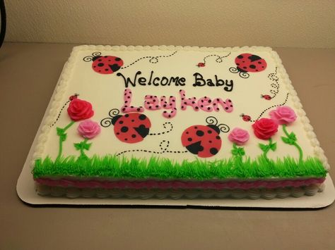 Lady Bug Baby Shower Cake ... for Sweet Caroline : ) Ladybug Baby Shower Cake, Bug Baby Shower, Ladybug Cakes, Bug Cake, Ladybug Cake, Ladybug Baby Shower, Ladybug Baby, Owl Cakes, Valentines Baby Shower