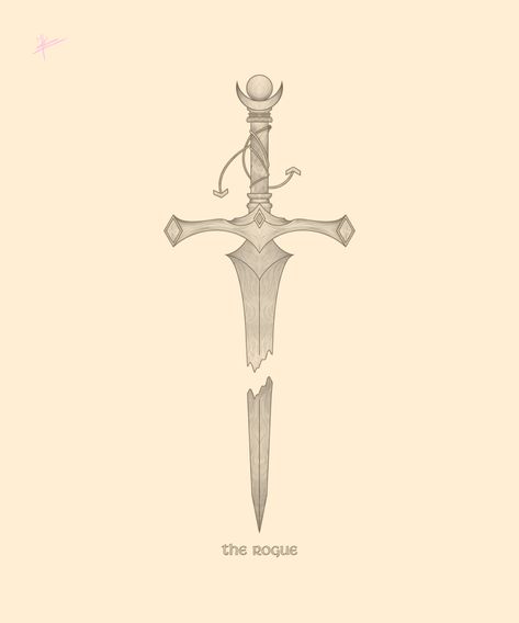 Broken Dagger, The Rogue, DnD, Fantasy art Dnd Rogue Tattoo, Rogue Dnd Female Aesthetic, Fantasy Rogue Aesthetic, Rogue Aesthetic Fantasy, Rogue Dnd Aesthetic, Arcane Trickster Rogue Aesthetic, Rogue Aesthetic Dnd, D&d Rogue Aesthetic, Dnd Rogue Aesthetic