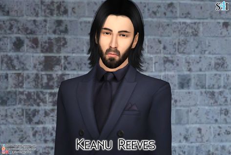 Getou Suguru Sims 4, Jon Wick Chapter 4, John Wick Polaroid Poster, Keaune Reeves John Wick, You're Breathtaking Keanu Reeves, Sims 4 Cas, Cc Sims, Keanu Reeves, Sims 4 Cc