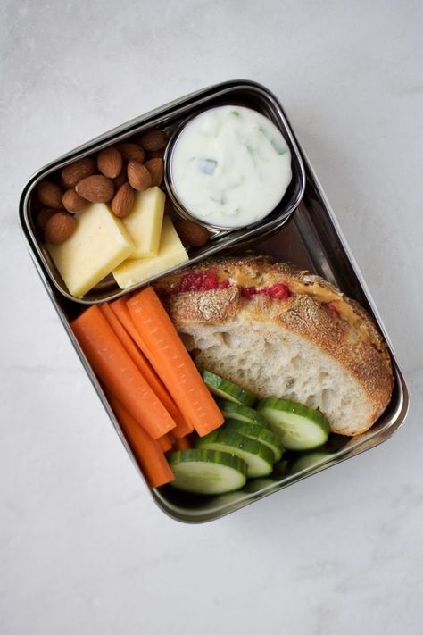 Copycat Starbucks Protein Boxes - Stephanie Kay Nutrition Pb And J Lunch Ideas, Snack Box Healthy, Adult Lunchbox Ideas, Healthy Lunchbox Ideas For Adults, Vegan Lunchbox Ideas, Adult Lunch Box Ideas, Lunch Box Ideas For Adults, Protein Boxes, Bento Box Lunch For Adults