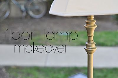 Decorating Through Dental School: Brass Lamp Re-Vamp!! Floor Lamp Redo, Floor Lamp Makeover, Lamp Redo, Floor Lamp Gold, Living Room Wall Color, Room Wall Colors, Lamp Makeover, Lamp Gold, Gold Floor Lamp