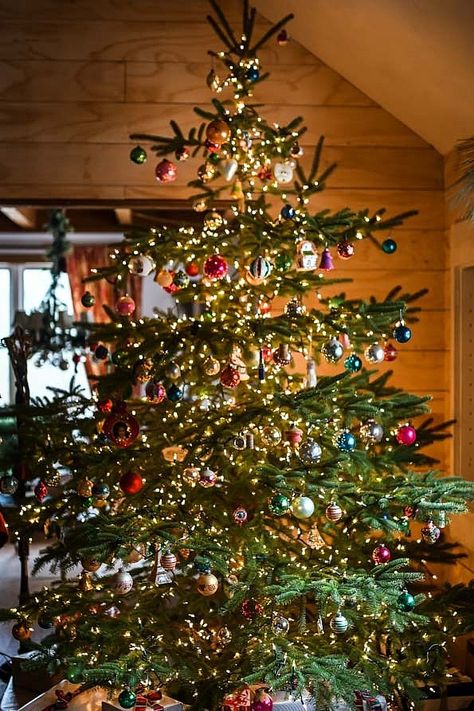 Chrismukkah Decorations, French Farmhouse Christmas, Parisienne Farmgirl, Christmas Tours, Christmas Tree Inspiration, French Farmhouse, Farmhouse Christmas Decor, Vintage Christmas Tree, Merry Little Christmas