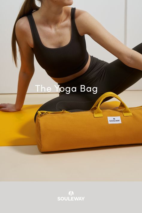 Our sustainably made Yoga Bag is designed with great attention to detail to transport your yoga mat and equipment. We use water-repellent and durable materials to ensure that all your yoga essentials are kept safe. Our Yoga Bag comes with an extra Yoga Strap to support your with your warm up and give you more options to bring your mat wherever you go. Home is where your mat is! #souleway #soulhead #yogabag Gym Bag Photography, Leather Photoshoot, Yoga Shoot, Gym Photoshoot, Yoga Essentials, Yoga Strap, Yoga Mat Bag, Travel Brand, Mat Bag