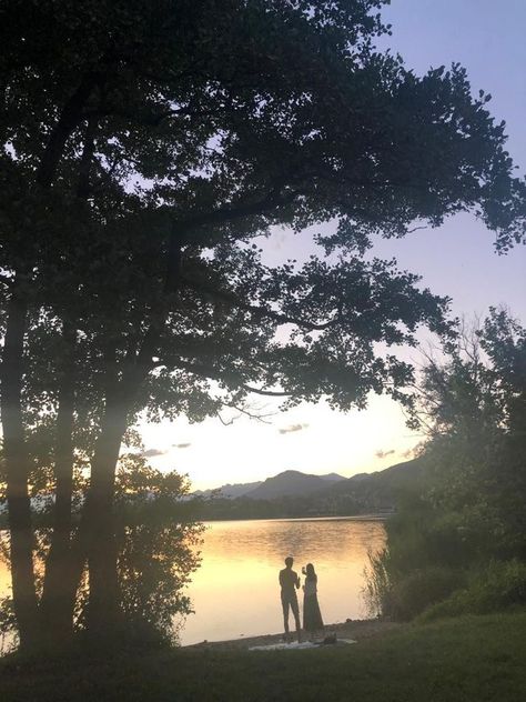 Couple At The Lake Aesthetic, Folklore Couple Aesthetic, Couple In Lake Aesthetic, Couple Lake Aesthetic, Lake Aestethic, Lake Couple Aesthetic, Couple Living Together Aesthetic, Field Party Series, Aestethic Love